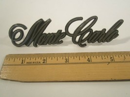 Original Vintage Metal Car Emblem Script Chevrolet Monte Carlo [Y64E4] - £17.36 GBP