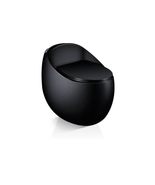 Matte Black Personalized Siphon Jet Toilet  Compact Egg-Shaped Design G... - £1,720.97 GBP