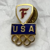 Firestone Tires United States Olympics USA Olympic Games Lapel Hat Pin - £6.23 GBP