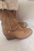 UGG Brown Wedge Boots For Women Size 5.5(uk) - £68.13 GBP