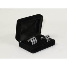 Men's Fashion Cufflinks By J.Valintin Silver/Gold Plated and Stones JVC-4 image 2