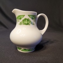 Vintage Kahla GDR (East German Democratic Republic) White Green Creamer Pitcher - £10.22 GBP