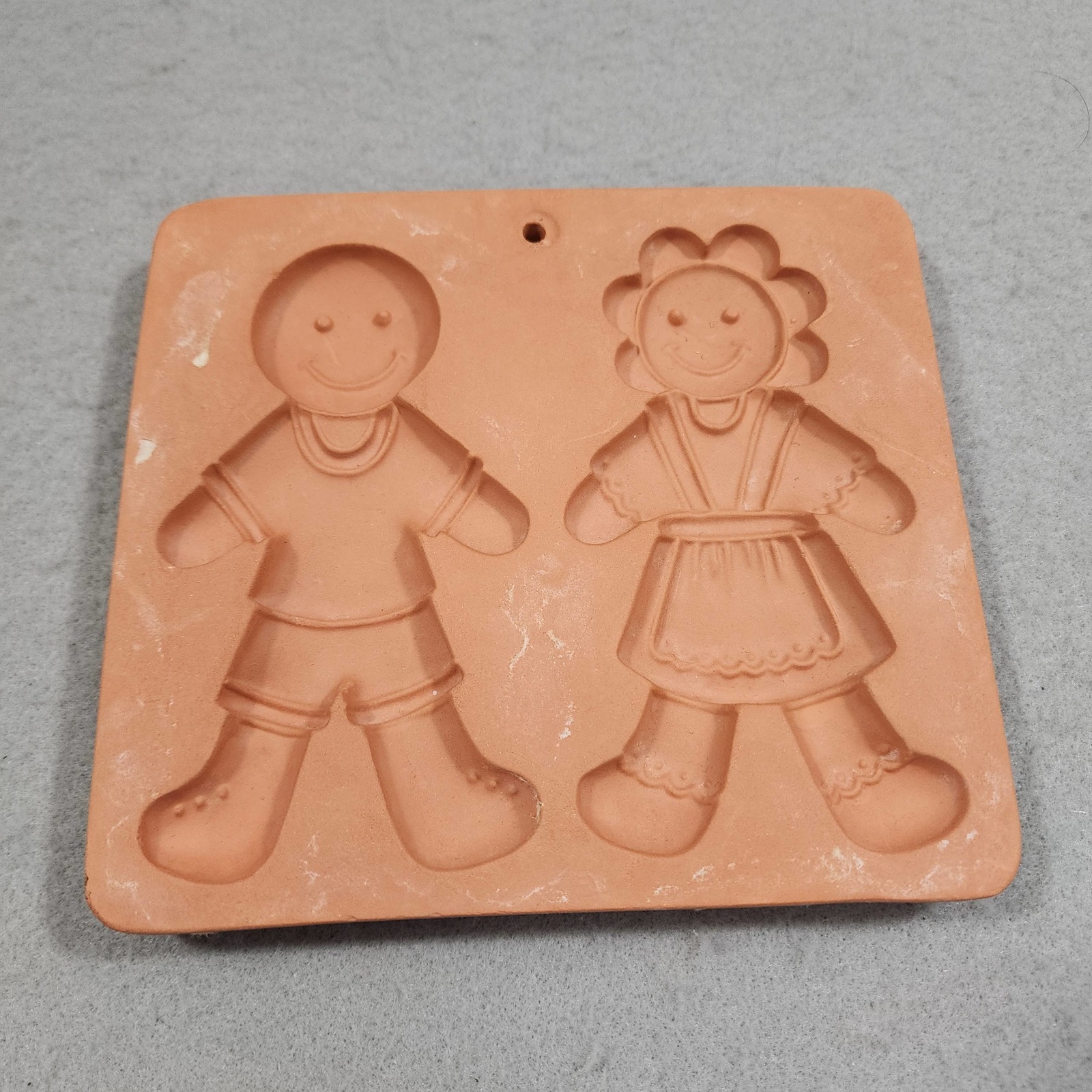 Cotton Press GINGERBREAD BOY & GIRL Cookie Mold Press Paper Casting 1995 Vintage - $10.38