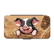 Kids Cartoon Pig iPhone 13 Mini Flip Wallet Case - £15.64 GBP
