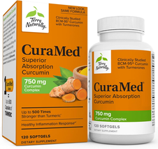 Terry Naturally Curamed 750 Mg Curcumin Complex - 120 Softgels - Superior Absorp - $140.15