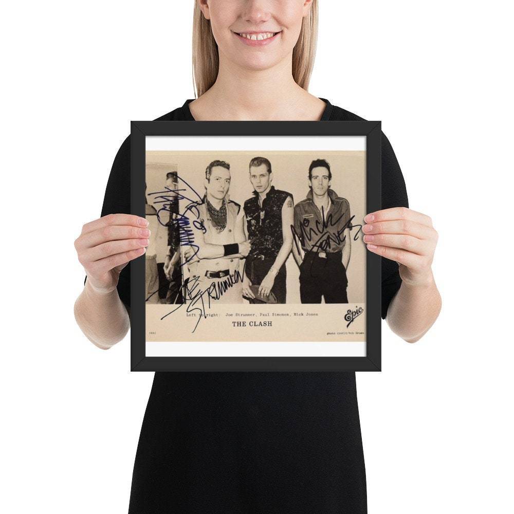 The Clash signed promo photo Framed Reprint - $79.00