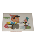 Vintage Walt Disney Placemat Pinocchio &amp; Jiminy Cricket 1960&#39;s - £7.77 GBP