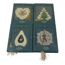 Victorian Lace Ornament Lot 4 Lenox Christmas Ornaments Partridge In Pear Tree - £51.28 GBP