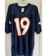 NFL team apparel Jersey Broncos number 19 Royal extra large football Jersey - $25.99