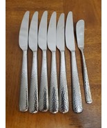 TOMODACHI Hampton Forge Ella 18/10 Stainless Hammered Flatware Set Of 7 ... - $330.31 MXN