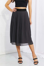 Zenana Full Size Romantic At Heart Pleated Chiffon Midi Skirt - £33.38 GBP