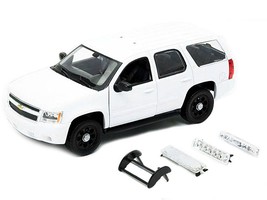 2008 Chevrolet Tahoe Unmarked Police Car White 1/24 Diecast Model Car by Welly - $43.52