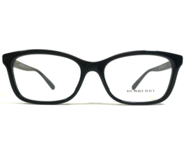 Burberry Eyeglasses Frames B2249-F 3001 Black Gold Cat Eye Rectangular 54-16-140 - £74.56 GBP
