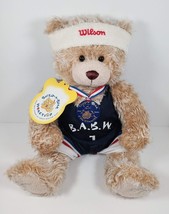 2002 Build-A-Bear Centennial Collectibears Teddy Bear Plush with Basketball suit - £15.94 GBP