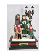 Holiday Creations Dickens Family Light Up Holiday Scene Christmas Songs VTG - $28.99