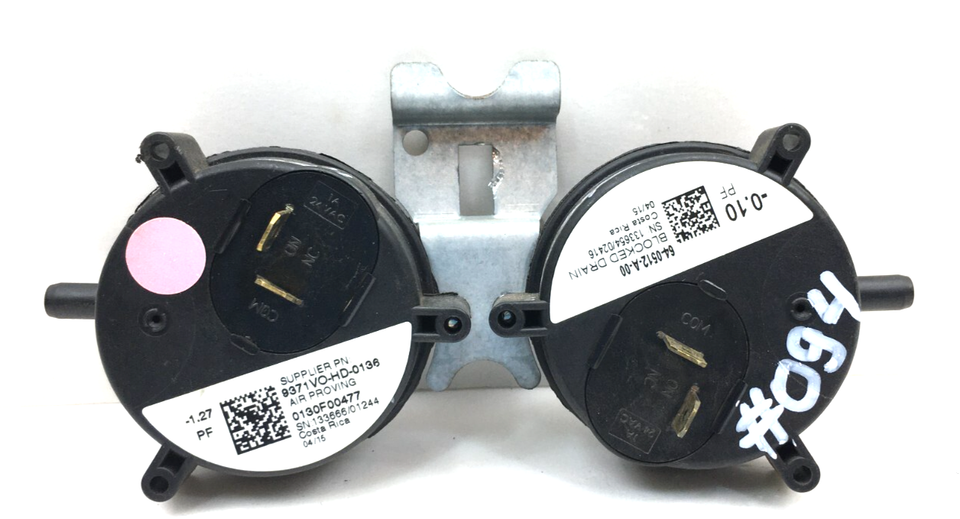 Goodman 0130F00477 Furnace Air Pressure 2 stage Switch 9371VO-HD-0136 us... - $39.00