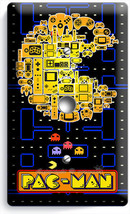 Video Game Theme Pac Man Arcade Board Light Dimmer Cable Wall Plates Room Decor - £9.64 GBP