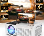 Tmy 5G Wifi Projector With Bluetooth 5.0, 9000 Lumens Hd Movie, And Tf - $129.96