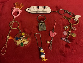 A Lot Of 7 Walt Disney Random  Mickey Mouse Keychains/Charms - $13.86