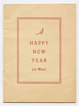 A Happy New Year ( of War) Greetings From The Leakes San Francisco 1942 - £30.00 GBP