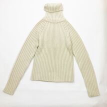 H&amp;ML.O.G.G. Cowl Turtle Neck Sweater Chunky Cable Knit Large Long Sleeves - $19.79