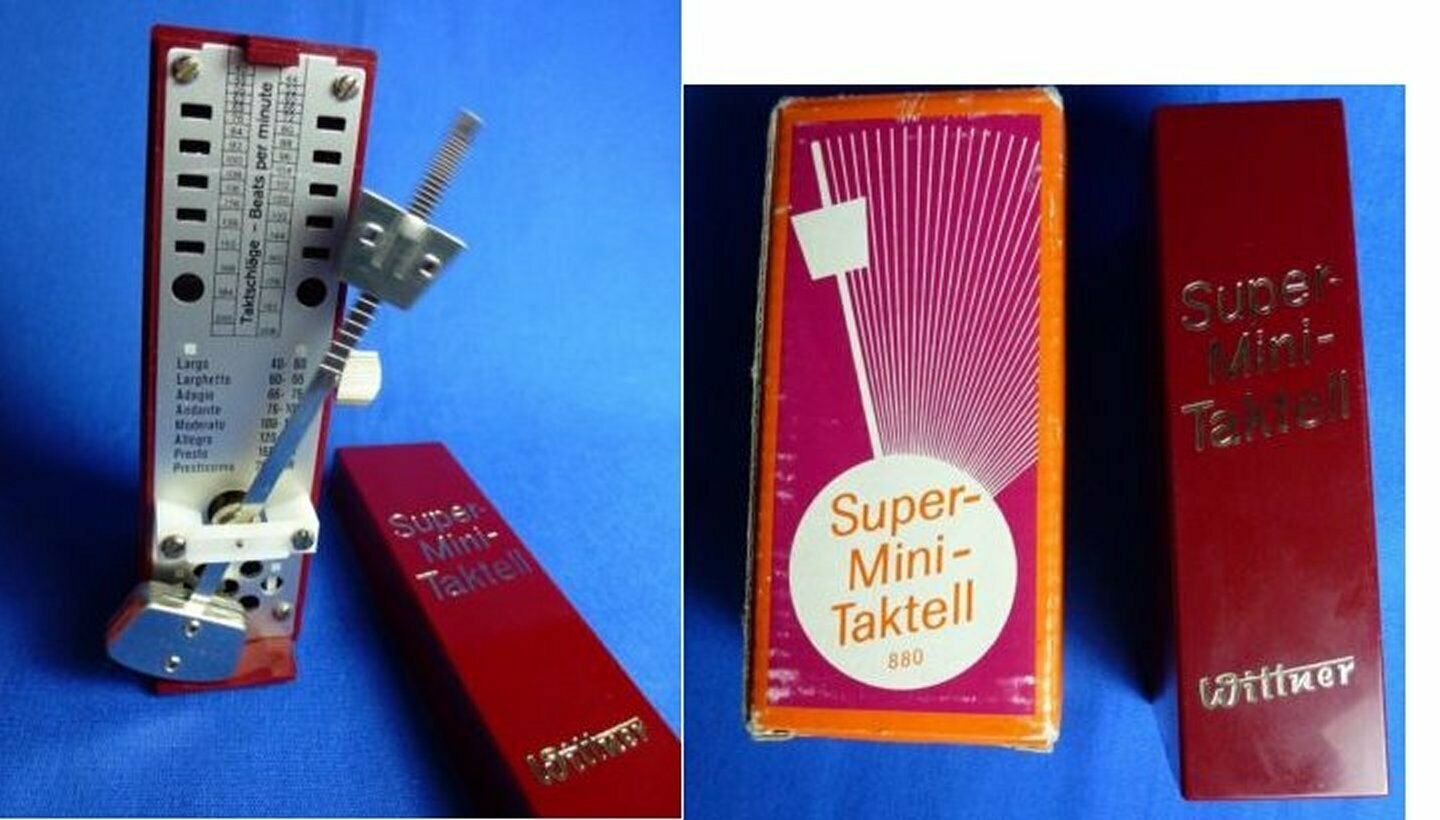 WITTNER SUPER MINI TAKTELL METRONOME 880 4 INCH IN BOX Vintage WEST GERMANY - $36.00