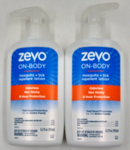 Zevo On Body Mosquito and Tick Repellent 8 Hours Lotion Skin Outdoor Lot of 2 - £11.23 GBP