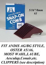 MILLERS FORGE #3 5/16&quot; SNAP ON GUIDE COMB*Fit Oster A5,Andis AG,AGC CLIPPER - $10.99