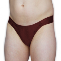 Brown Satin Tucking Gaff – Crossdresser &amp; Transgender Smooth Front Panty - $8.50