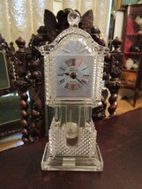 Crystal Legends Of Godinger Crystal Pendulum Clock Batteries, 11&quot; Rare - $123.75