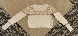 Girl’s Justice Shrug Sweater Size 10 Gold Sequins  - $14.01