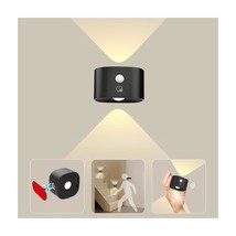 Up&amp;Down Light Source Wall Sconces With Motion Sensor, Cordless Led Wall Night Li - £23.97 GBP