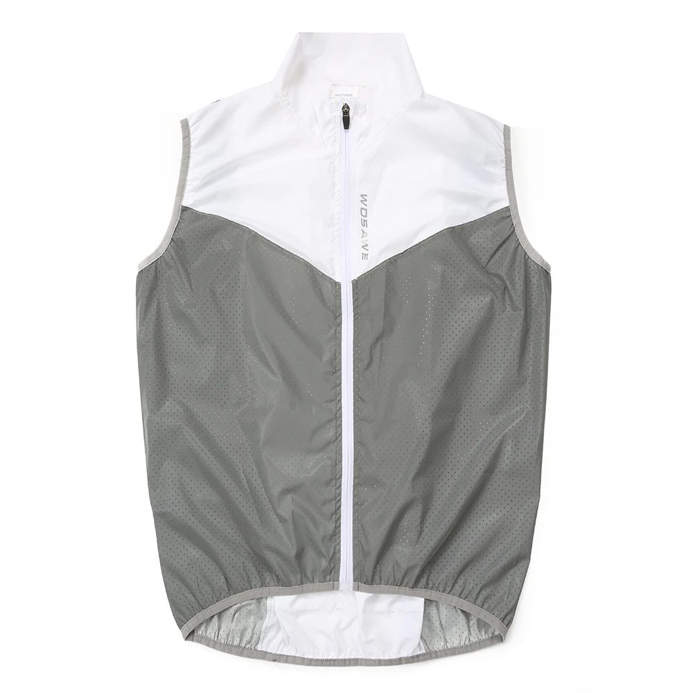 WOSAWE High Visibility Cycling Vest Windbreaker Night Running Reflective Gilet T - £117.18 GBP
