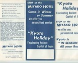Miyako Hotel Brochure Kyoto Japan 1960&#39;s - $15.84