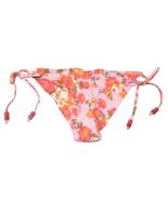 American Eagle Aerie Pink Floral Ruffle Beaded Tie Cheeky Bikini Bottoms... - £14.94 GBP