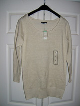 Metaphor Missy Large White Lurex White Pullover Sparkle Sweater (NEW) - $19.75