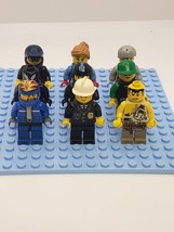 Lego 9 Minifigure Lot Assorted Mixed Lot  City  CAVEMAN FIREMAN C0479 - £13.95 GBP