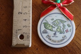 Map of San Juan Islands Ornament Washington State Ceramic Round Flat 2.2&quot; - $9.50