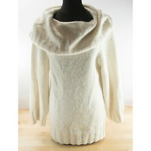 Phard Couture Cream Cowl Neck Alpaca Blend Tunic Sweater Size SM $395 - £57.86 GBP