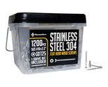 #10 X 2.5 Inch Stainless Steel Deck Screws - 1200 Pieces, 304 Grade, T25... - $35.23+