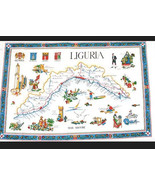 Liguria Cloth Towel Italy Italian Riviera large souvenir cloth wall hanging - $14.03