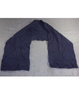NWOT WOOLEN DARK BLUE MOD DUTY COLD WEATHER SCARF UNIFORM - $19.57