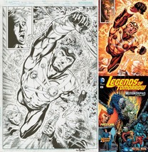 Gerry Conway Firestorm Legends of Tomorrow 2 SPLASH Original Art Eduardo Pansica - £539.24 GBP