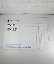 25 Ebay Branded Polymailers 10x12.5 12x15 14.5x18.5 White Blue Logo Shop... - £10.27 GBP
