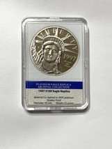 American Mint 1997 $100 Eagle .9995 Platinum-Layered PROOF Archival Coll... - $28.71