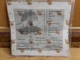 1960s Clara Waever Counted Cross Stitch Nr 26-3277H Mushroom Gra Fluesva... - $90.51