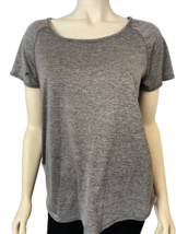 RBX Performance Gray Scoop Neck Short Sleeve Athletic Shirt Size M - $8.54
