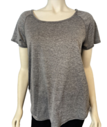 RBX Performance Gray Scoop Neck Short Sleeve Athletic Shirt Size M - $8.54