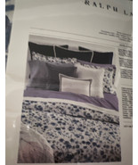 Ralph Lauren Adelaide Floral Blue White King Comforter MSRP $430 - $3,709.91 MXN