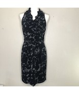 Taylor Black &amp; Gray Floral Polyester Spandex Size 8 - $25.74